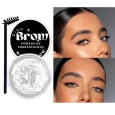 Creme para Sobrancelhas Tipo Brow Fix Transparente-Fixação Forte-Efeito Natural-Efeito Laminado