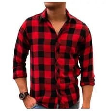 Camisa Xadrez Flanelada Blusa Masculina Manga Longa Inverno Promoção