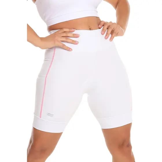 Bermuda Feminina de Ciclismo com bolso zíper Pad D80 Shorts