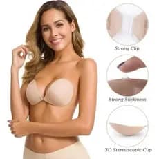 Sutiã Adesivo Silicone Invisível Aumenta E Levanta Seios Adesivos de mamas Resistente à água e suor