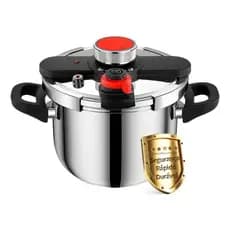 Panela De Pressão Aço Inoxidável 6l 4 Sistemas De Segurança