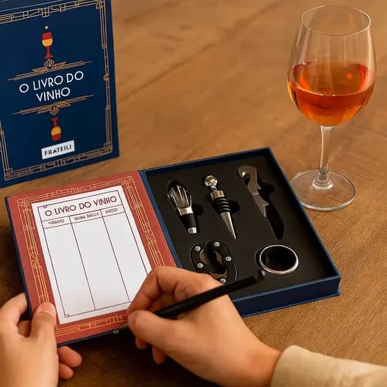 O Livro do Vinho Kit Completo - 5 Peças