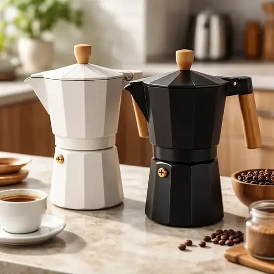 Cafeteira Italiana Xícara Café Preparo Bule Fazer Esquenta Aquecedor Fervedor Panela Chaleira
