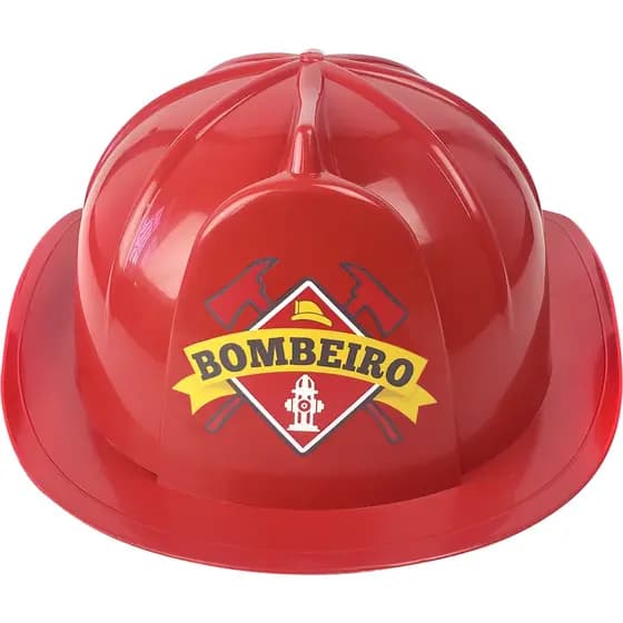 Capacete de Bombeiro Infantil - Equipamento de Fantasia - Master Toys