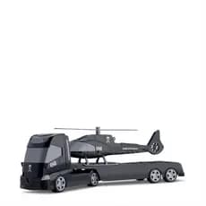 Brinquedo Caminhão Helicóptero Transporte Aéreo Blindado Orange Toys