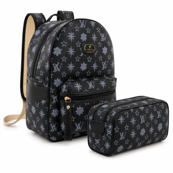 Kit Mochila + Nécessaire Unissex Moderna e Elegante para Faculdade, Escola e Trabalho