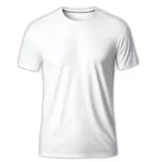 5 Camisetas Branca Casual Trabalho Escola Malha 100% Poliester Sublimação Atacado Oferta