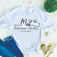 Camiseta Lash Designer Personalizada