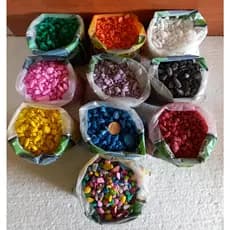 Cascalho colorido 800g para Decoração, Aquários, Vasos, Ornamentação