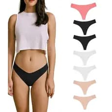 Kit 10 Calcinha Corte A Laser Sem Costura Não Marca Tanga Biquini
