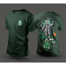 Camiseta Verde Escudo Palmeiras Futebol Porco nas Costas 100% Algodão Envio Rápido/Imediato Polar.clothing.store
