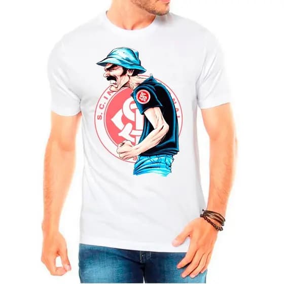 Camiseta Internacional RS Sr Madruga Time Futebol Colorado 100% Algodão Envio Rápido/Imediato Polar.clothing.store