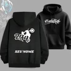 Moletom Personalizado Com Nome Grau 244 Envio Rápido