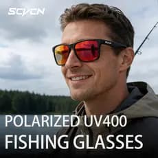 SCVCN Óculos De Sol Polarizados Para Pesca , Sombreamento Dirigir UV400 Homens E Mulheres , Quadrados , Caminhadas , Bic
