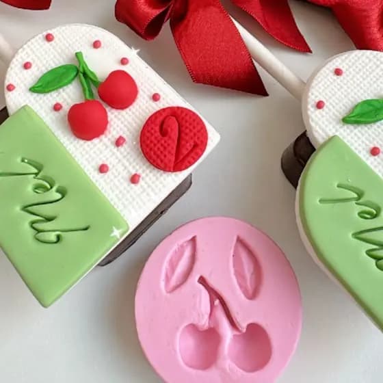 Molde de Silicone Cereja cód 1853 - Fruta