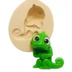 Molde de Silicone Camaleão Pascal cód 361 Enrolados Rapunzel