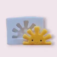 Molde de Silicone Sol 2D cód 237 - Céu e cia, Fazendinha, Raio de Sol