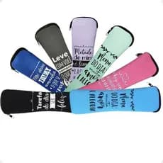 Porta Talher Estojo Com Ziper Neoprene para talheres garfo e faca