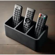 Suporte Organizador Porta Controle Remoto TV Ar Condicionado  Para 3 Controles Remotos