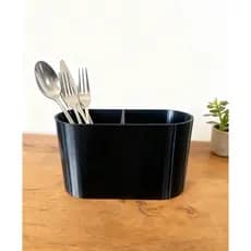 Suporte Moderno para Utensílios de Cozinha com 2 Compartimentos