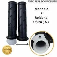 Kit Par Luva Punho Manopla Alta qualidade com Roldana para Cabo A  Para Motos Titan / Fan / Universal