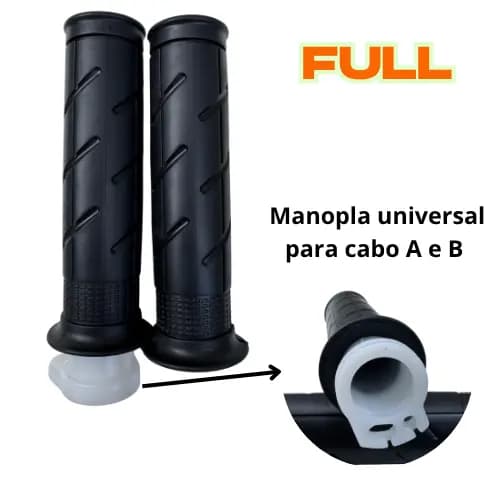Kit Par Manopla Luva Alta Durabilidade Com Roldana dois furos Do Acelerador Titan 150 Titan 160 Fan Modelo Original.