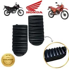 Par de Borracha Pedaleira Estribo Para Moto Honda Bros Alta Qualidade