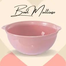 Bowl Bol Bacia Tigela Multiuso Rosa Resistente