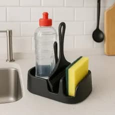 Kit Porta Detergente, Rodinho de Pia , Porta sabão de pia de cozinha, Porta esponja de pia