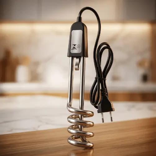 Ebulidor Eletrico Portatil 500W 15cm Aquecedor Rápido para Agua Eletrônico Rabo Quente Mergulhão
