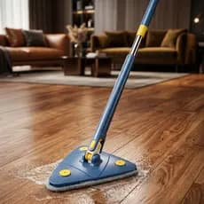 Mop Limpeza Esfregão Triangular Giratório 360 Refil Microfibra Lavável Multiuso