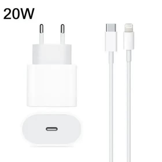 Carregador P/ iPhone Original Completo Turbo 20w iphone 11 12 12 13 X Xr Xs