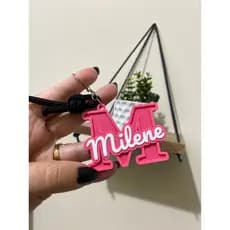 Chaveiro Personalizado com Nome, chaveiro com letra inicial do nome, presente criativo, mimo personalizado,chaveiro nome