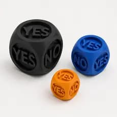 Kit 3 Dados da Decisão – Sim ou Não, dados para RPG, dados da sorte, dado para tabuleiro, dados para jogos diversos