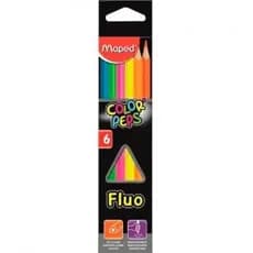 Lapis De cor 06 Cores Maped Florescente