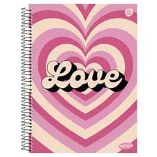 Caderno De 15 Materias Ades Kbom Fem 300fls Capas Sortidas