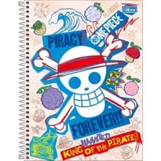 Caderno De 1 Materia One Piece Netflix 80fls Capas Sortidas