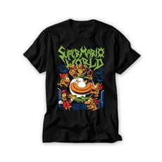 Camiseta Gamer Super Mario World Bowser Koopa Luigi