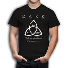 Camiseta Dark Série A Pergunta Não É Onde Mas Quando