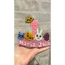Vela personalizada biscuit  bolofofo - topo de bolo Bolofofo