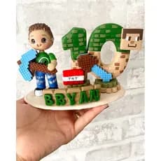 Vela biscuit topo de bolo Roblox