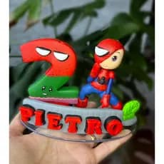 Vela Biscuit HOMEM ARANHA - Kit Lembrancinha