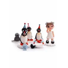 Personalizados Aplique Pingu - pinguim - Foca - Personalizados em Biscuit