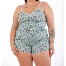 Kit 03 Baby Doll Short Doll Pijama Feminino Plus Size EXGG Adulto