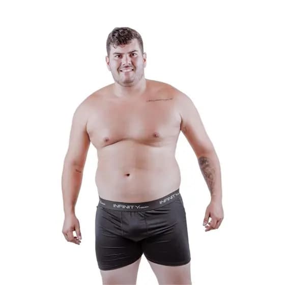 Kit 06 Cueca Boxer Extra Grande Plus Size Microfibra Original Masculina