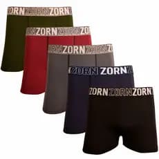 Kit 10 Cuecas Boxer Box de Algodão Masculino Adulto Lisas