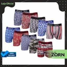 Kit Com 15 Cuecas Box-Boxer Black Jack Estampadas Ótima Qualidade