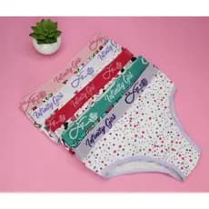 Kit 10 Calcinhas de Algodão Feminina Estampada Tanga Cos Largo