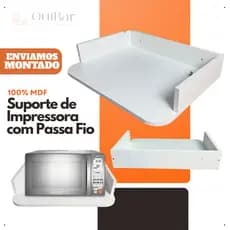 Suporte Para Microondas Forno Elétrico Impressora Em Mdf