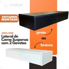 Penteadeira Suspensa Com 2 Gavetas Mdf